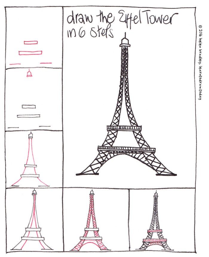 Desenhos de Ideia da Torre Eiffel 3