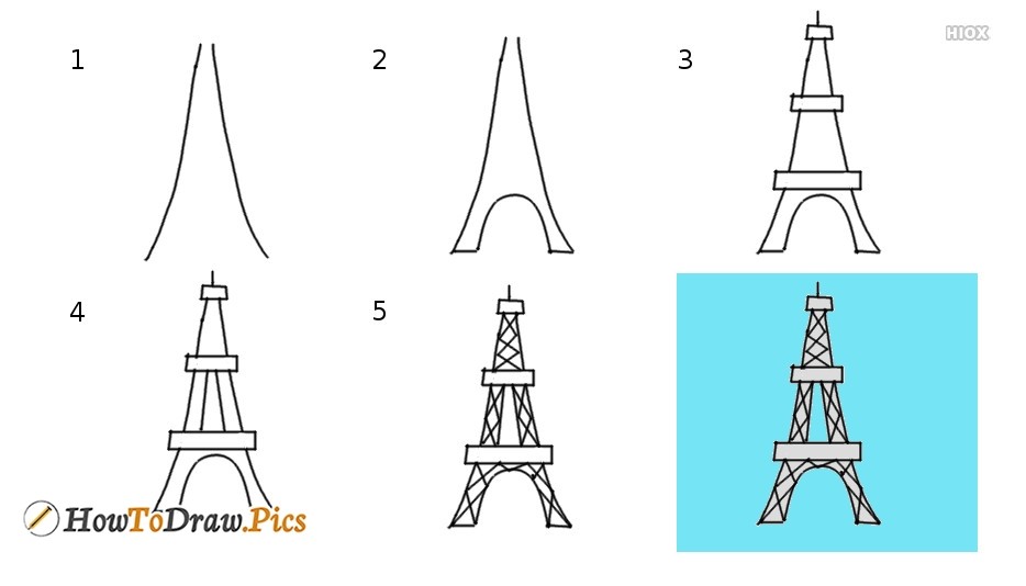 Desenhos de Ideia da Torre Eiffel 4