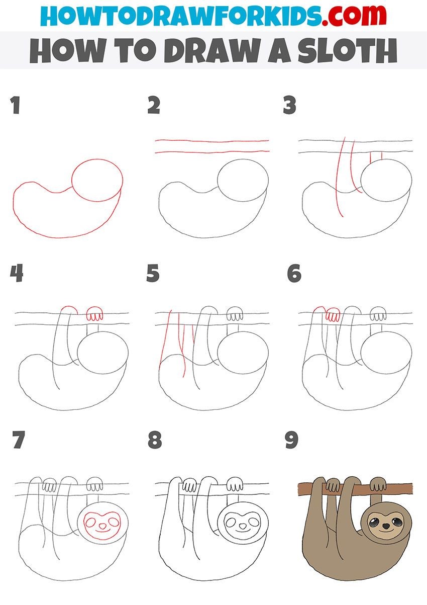 Desenhos de Ideia de bicho-preguiça 2