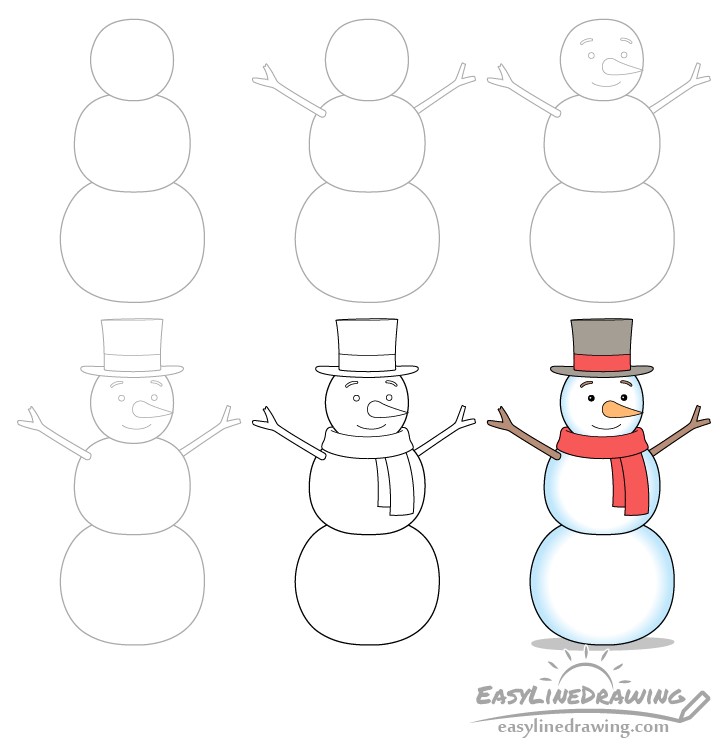 Desenhos de Ideia de boneco de neve 2