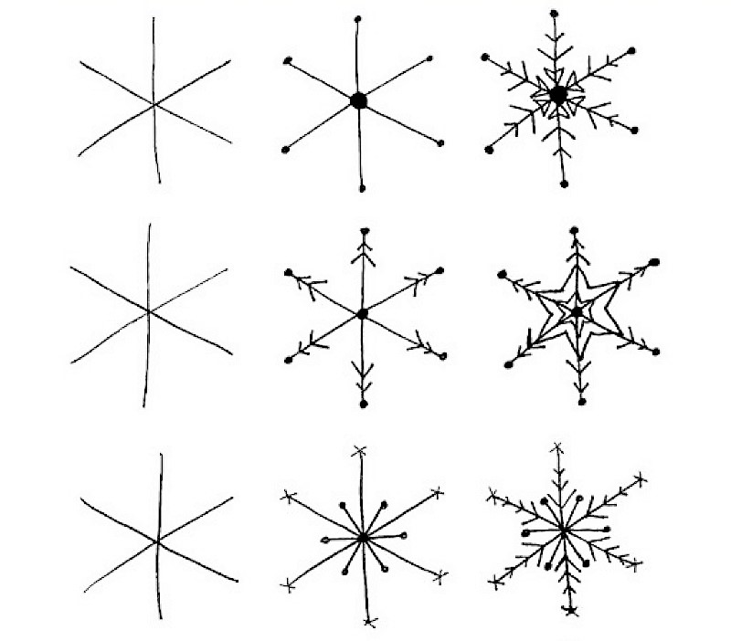 Desenhos de Ideia de floco de neve 4