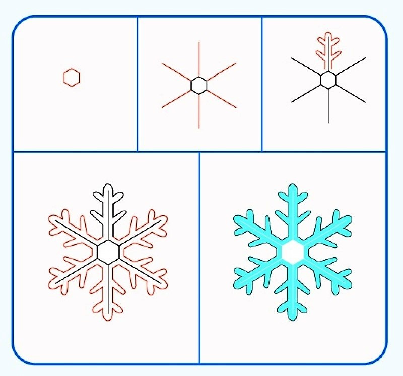 Desenhos de Ideia de floco de neve 7