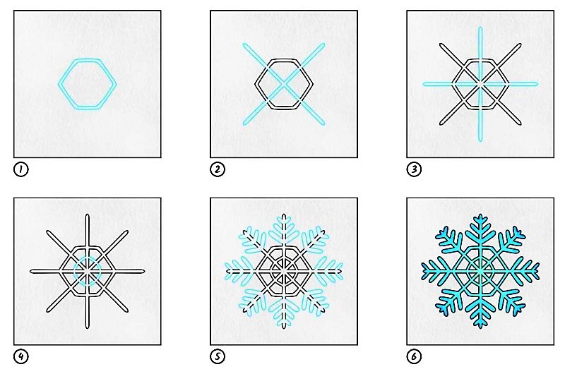 Desenhos de Ideia de floco de neve 8