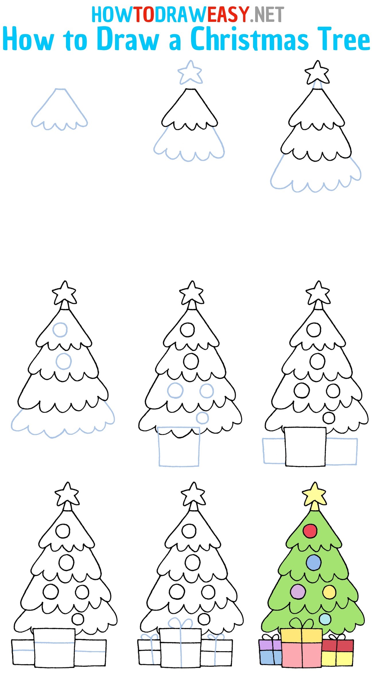 Desenhos de Ideia de árvore de natal 15