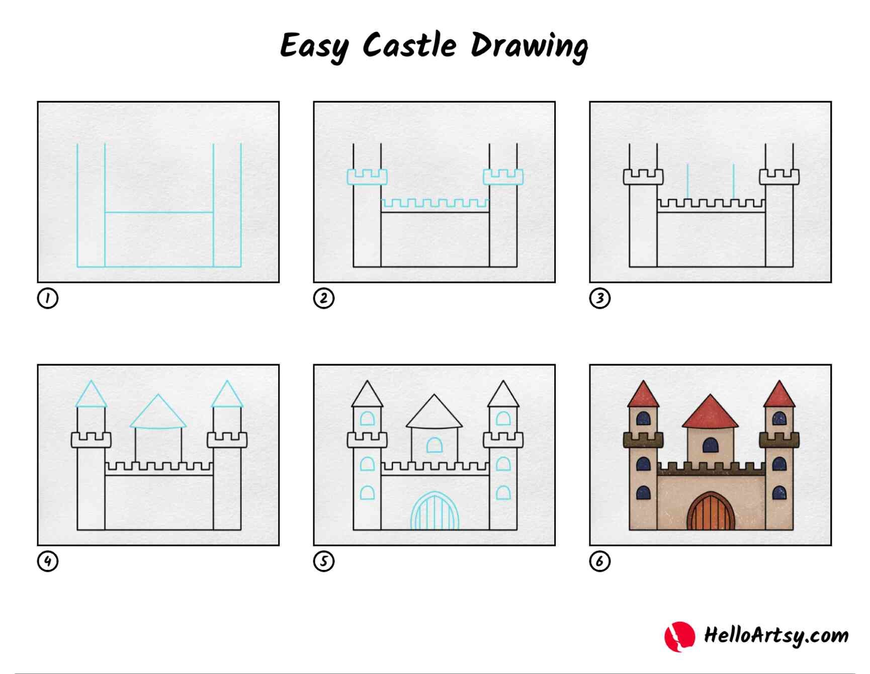 Desenhos de Ideias de Castelo 10