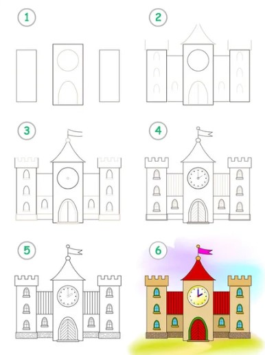 Desenhos de Ideias de Castelo 11