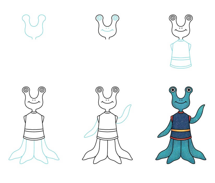 Desenhos de Alienígena espacial