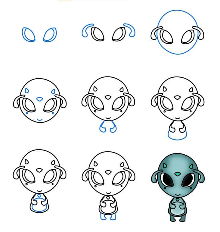 Desenhos de Alienígena fofo