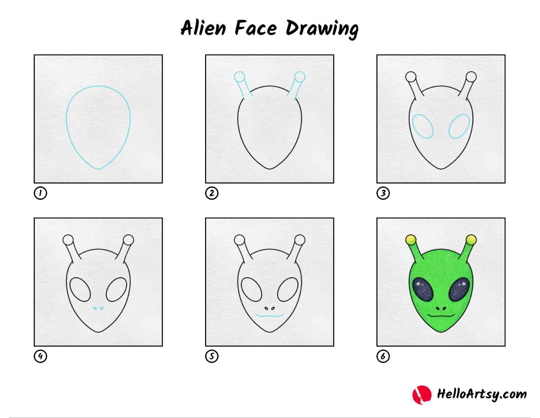 Desenhos de Alienígena Verde
