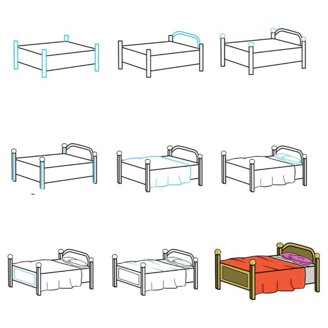 Desenhos de Camas