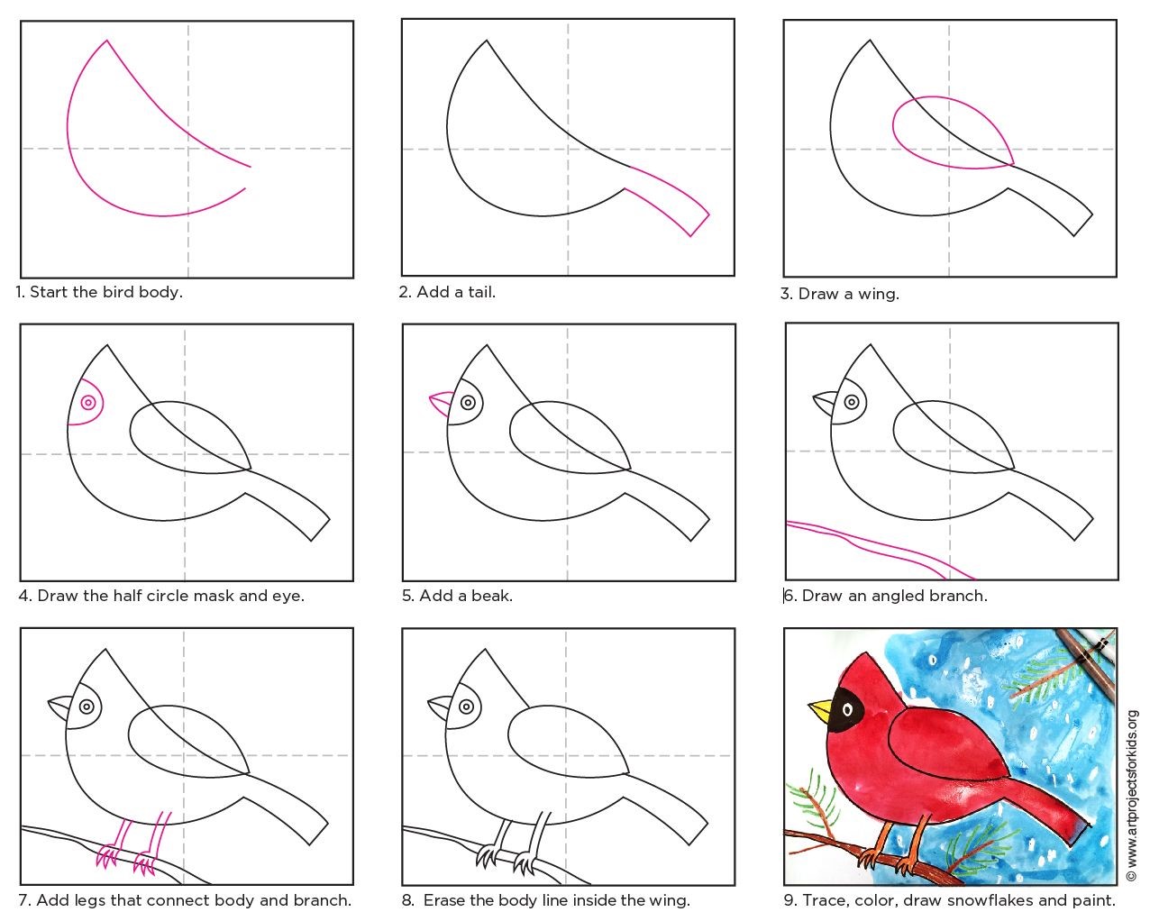 Desenhos de Cardeal fofo