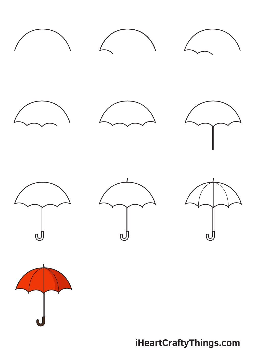 Desenhos de Guarda-chuva simples