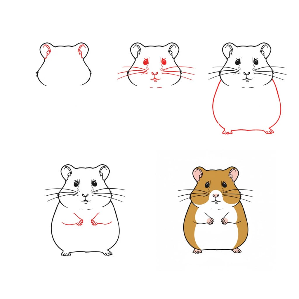 Desenhos de Hamster básico