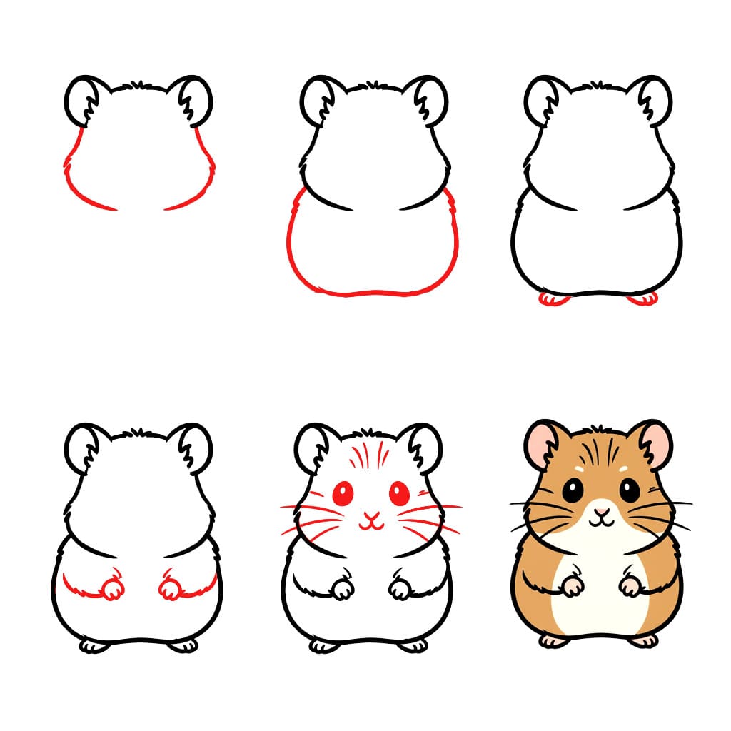 Desenhos de Hamster simples
