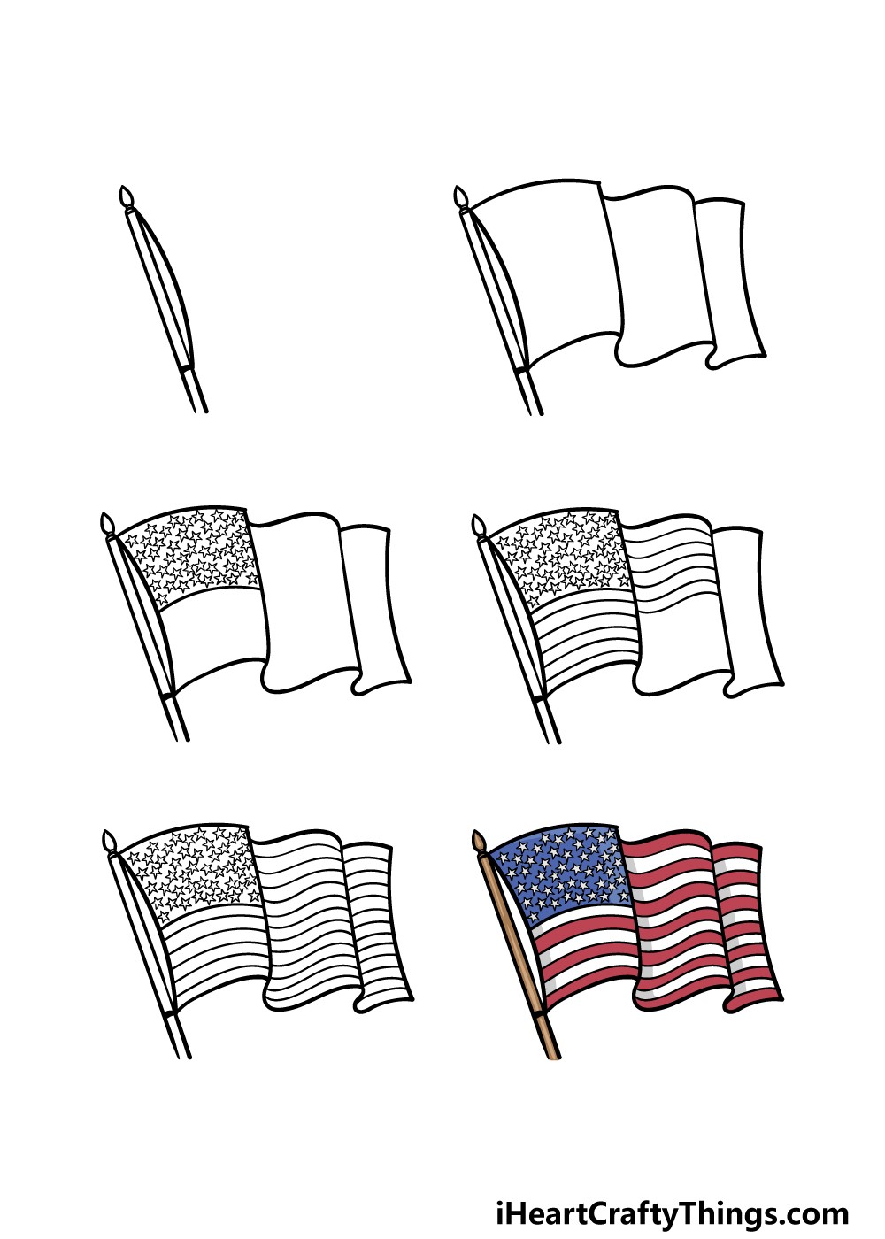 Desenhos de Ideia da bandeira americana 4