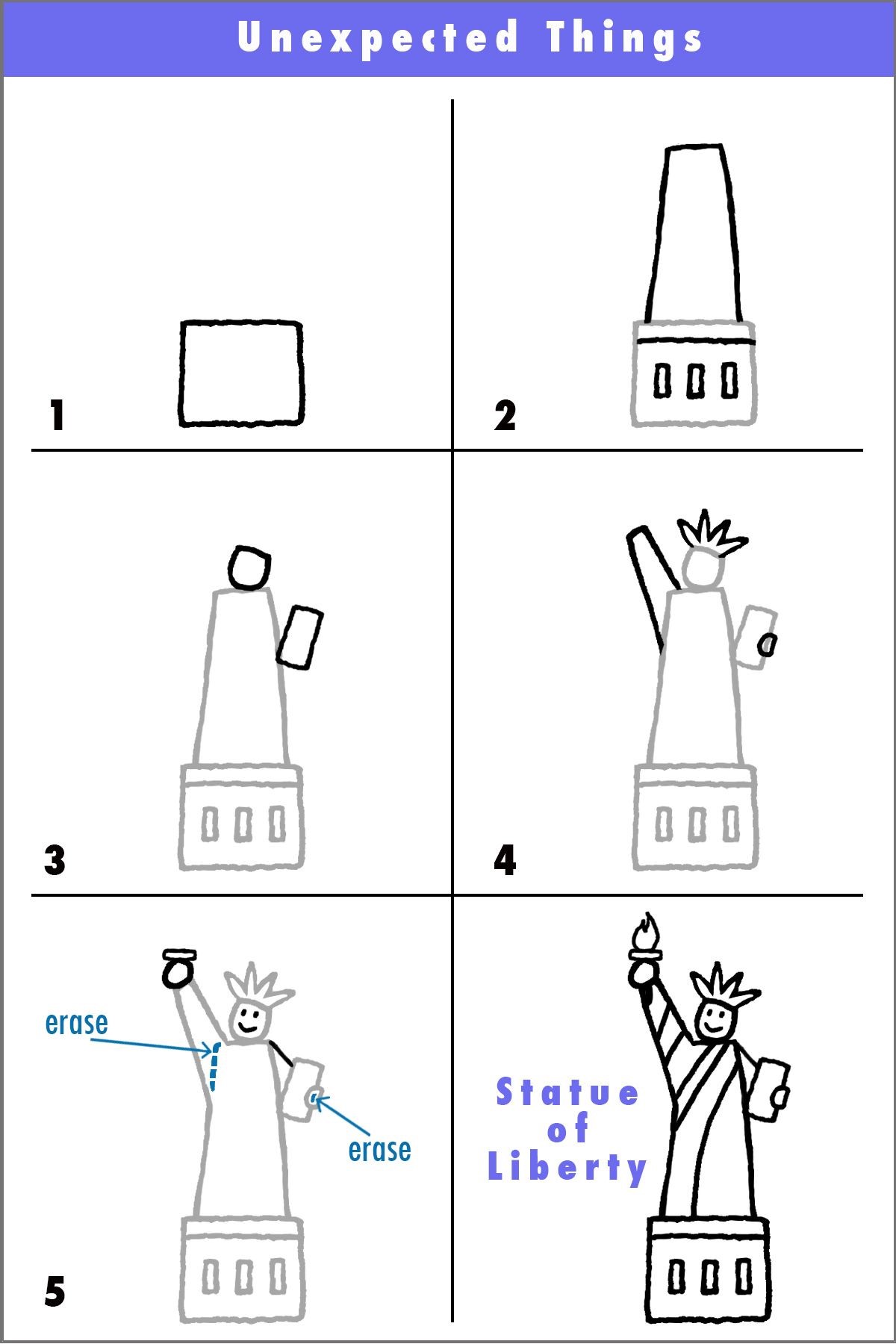 Desenhos de Ideia da Estátua da Liberdade 2