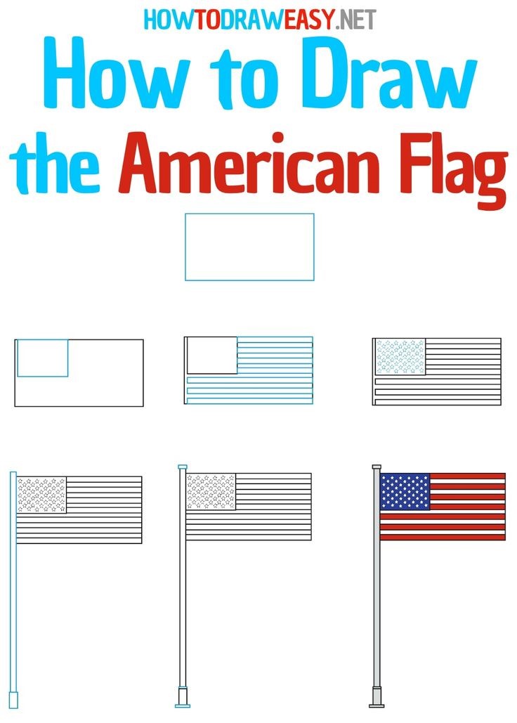 Desenhos de Ideia de bandeira americana 1