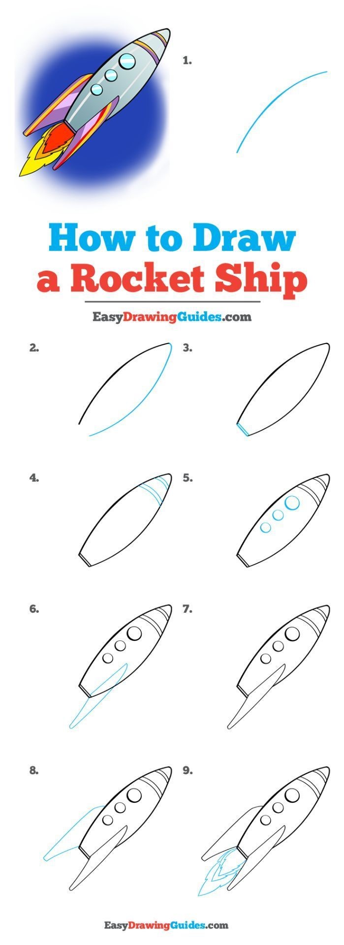 Desenhos de Ideia de foguete 3