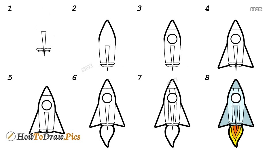 Desenhos de Ideia de foguete 6