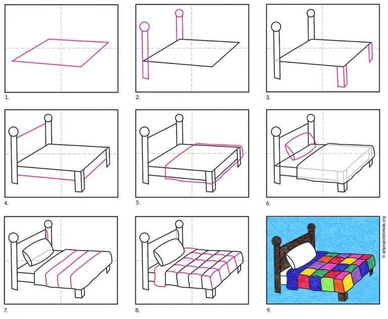 Desenhos de Ideias para cama 1