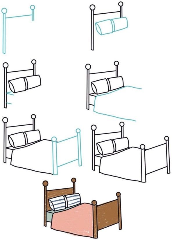 Desenhos de Ideias para cama 7