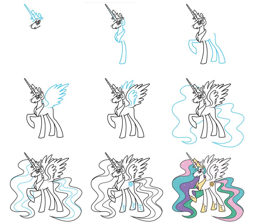 Desenhos de Princess Celestia
