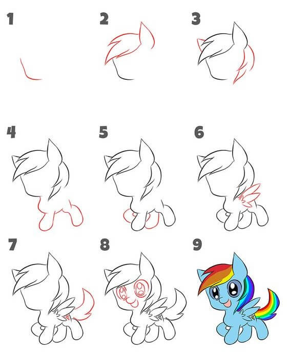 Desenhos de Rainbow Dash (4)