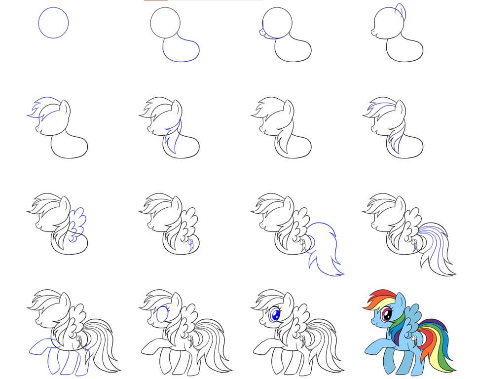 Desenhos de Rainbow Dash (5)