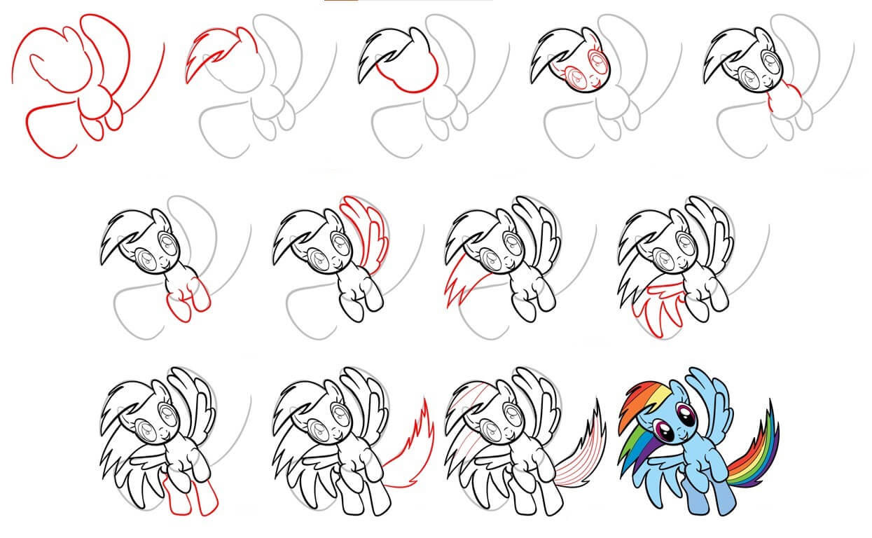 Desenhos de Rainbow Dash (6)