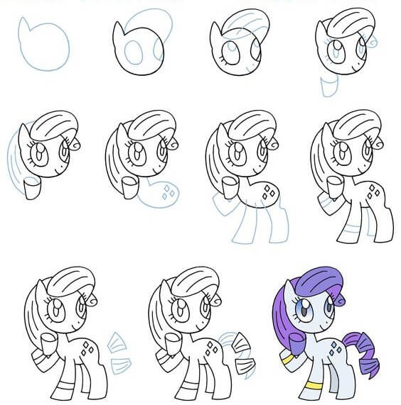 Desenhos de Rarity (3)