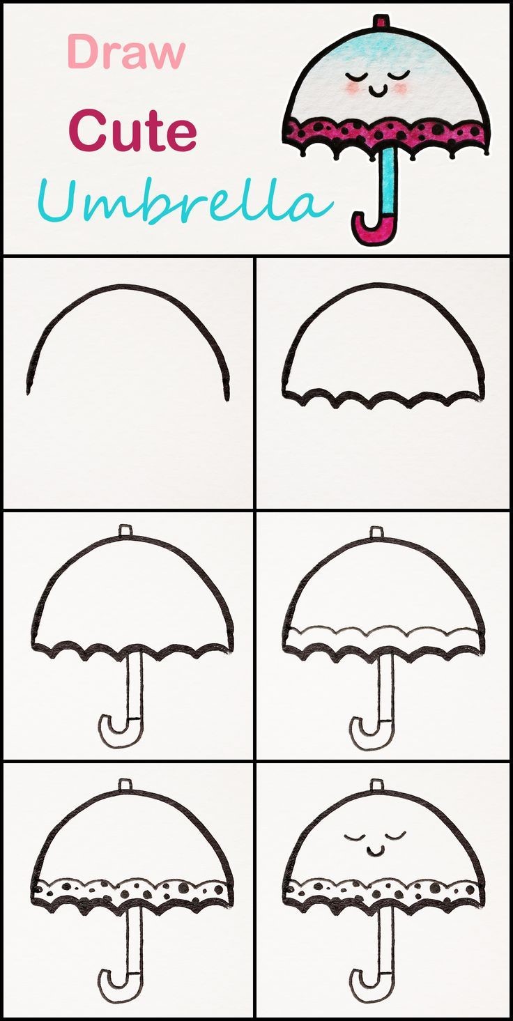 Desenhos de Sorriso de guarda-chuva