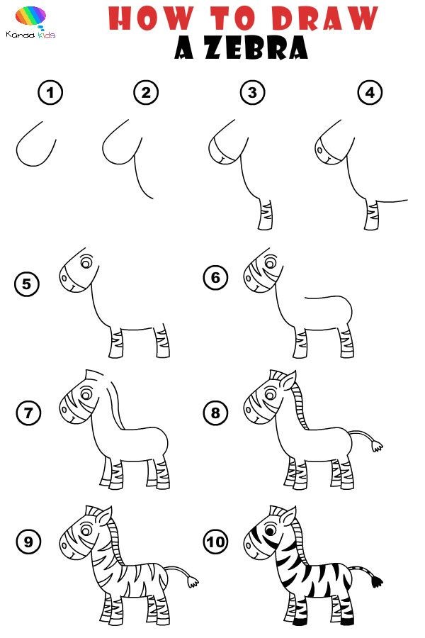 Desenhos de Sorriso de zebra