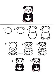 Desenhos de Um panda fofo