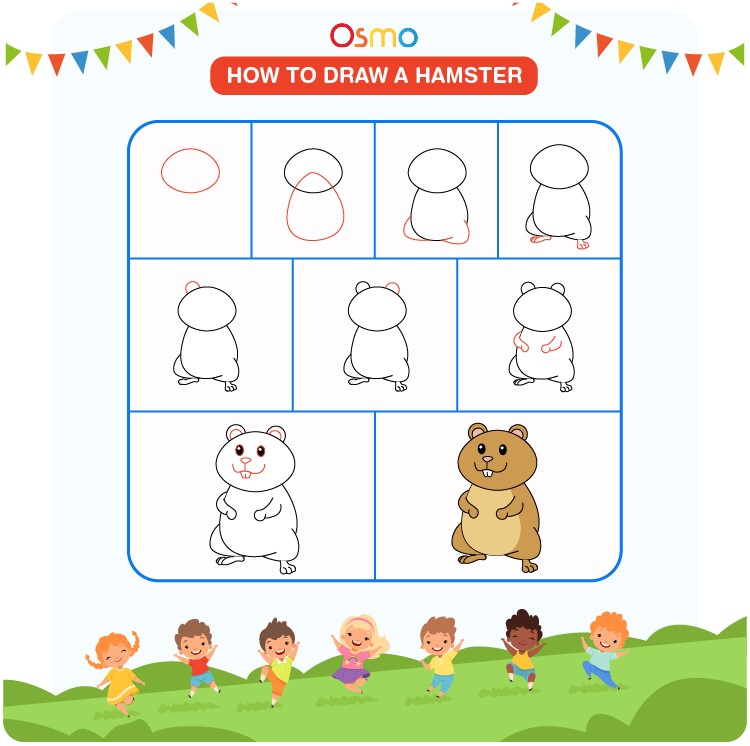 Desenhos de Hamster em pé