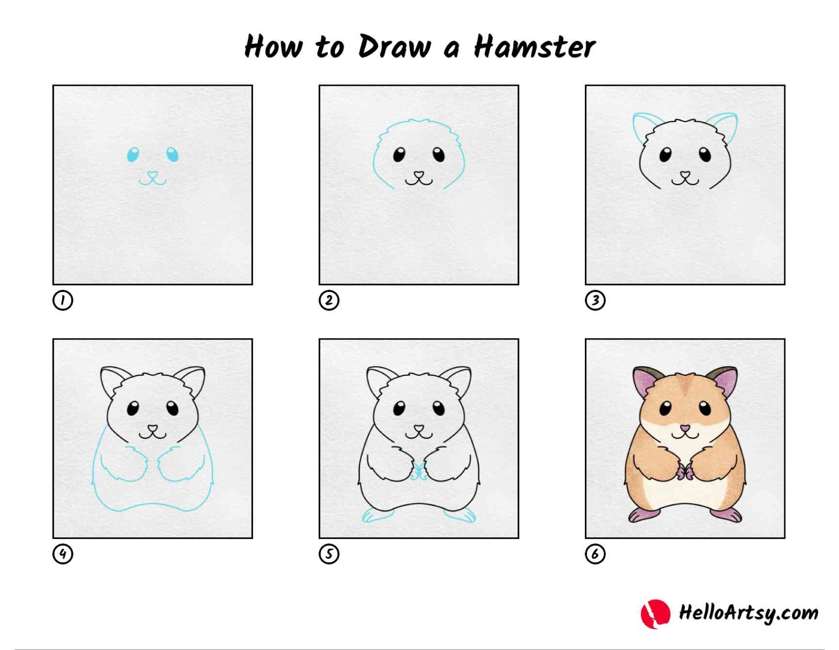Desenhos de Impressão gratuita de hamster