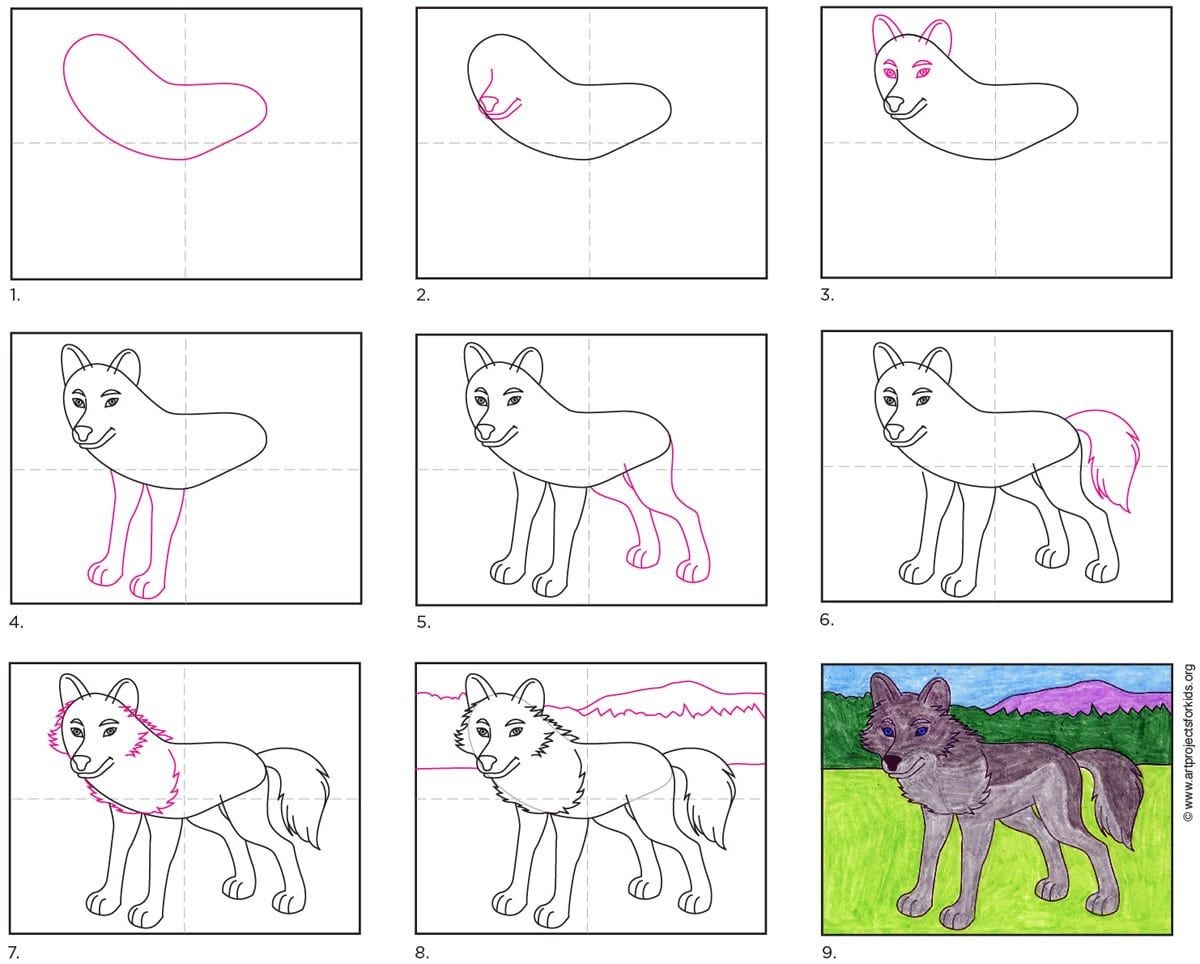 Desenhos de Um lobo que vale a pena chamar de matilha