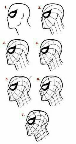 Desenhos de Cabeça do Homem-Aranha