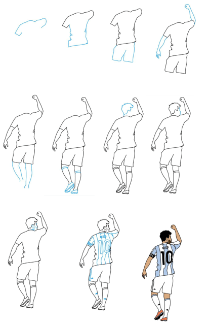 Desenhos de Comemoração do Messi 2