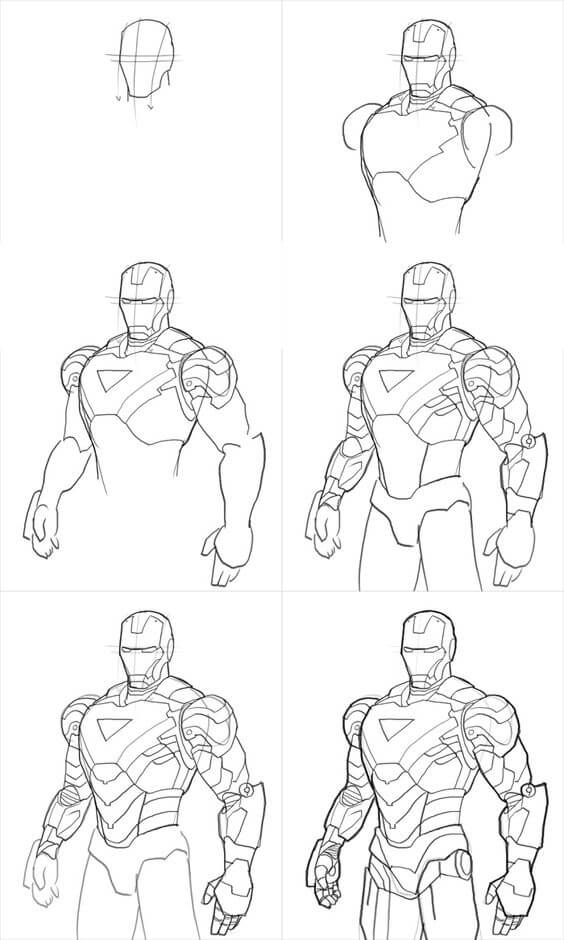 Desenhos de Grande Homem de Ferro