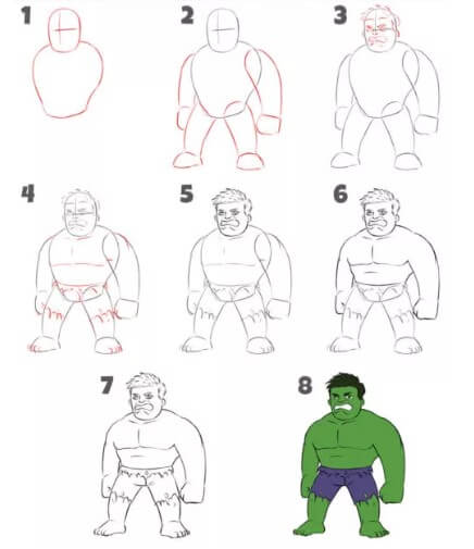 Desenhos de Hulk