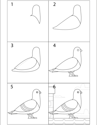 Desenhos de Pomba branca