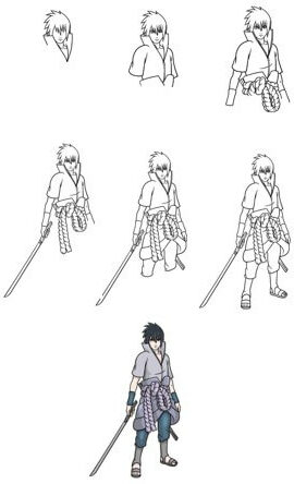 Desenhos de Sasuke é legal