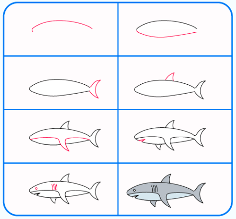 Desenhos de Tubarã de areia