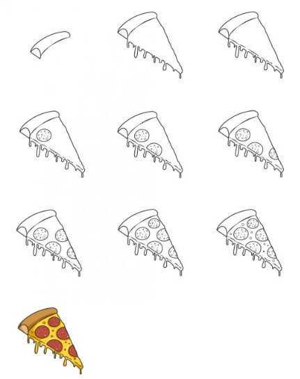 Desenhos de A melhor pizza