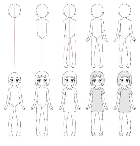 Desenhos de Anime de garota fácil