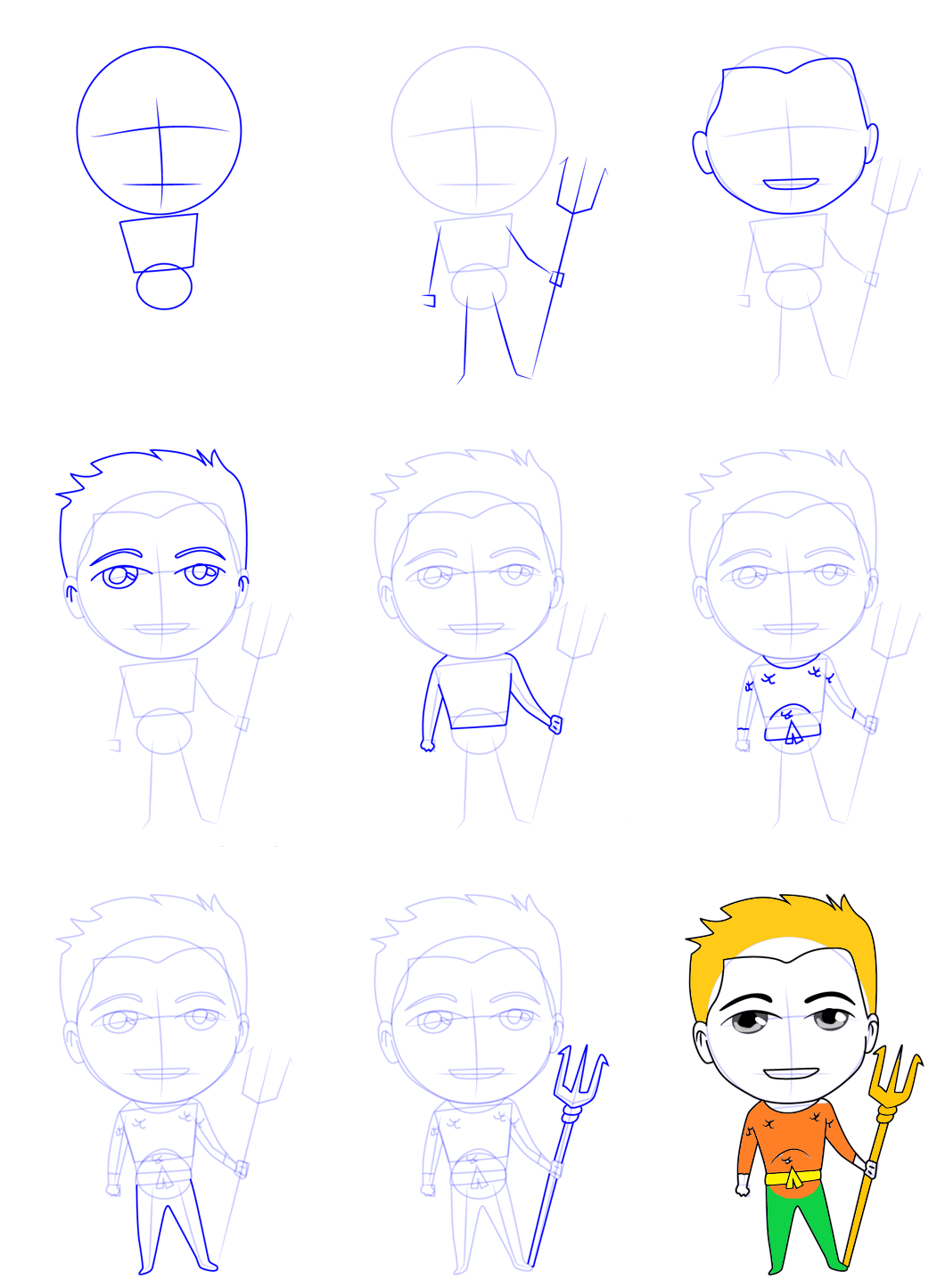 Desenhos de Aquaman grátis