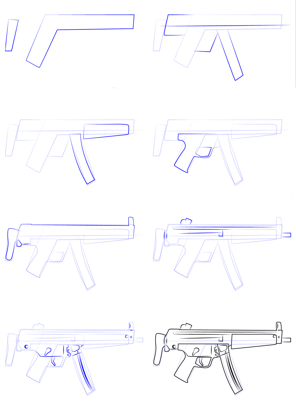 Desenhos de Arma imprimível