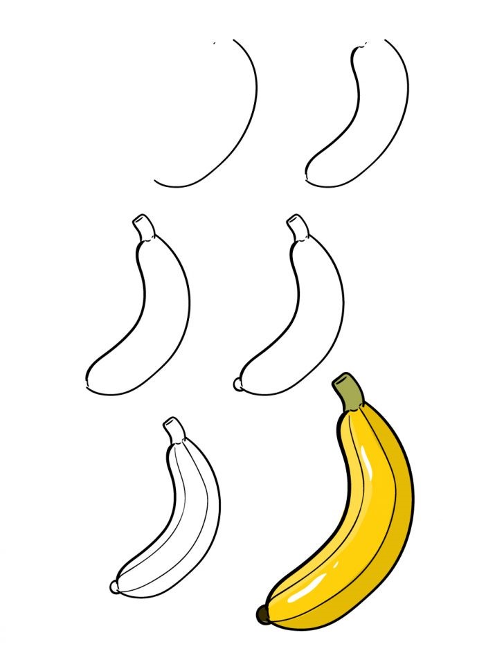 Desenhos de Banana gostosa