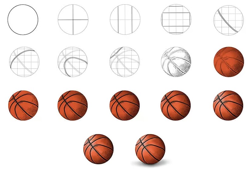 Desenhos de Basquete básico