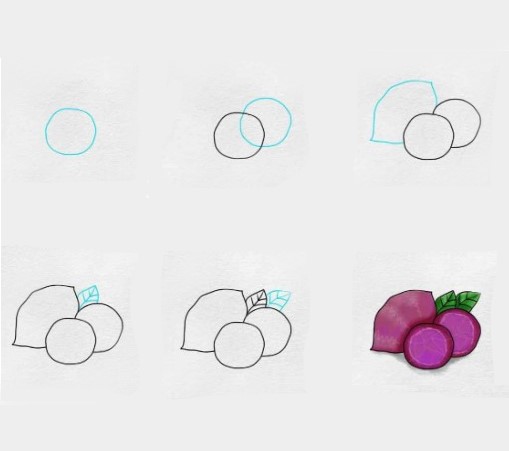 Desenhos de Batata roxa